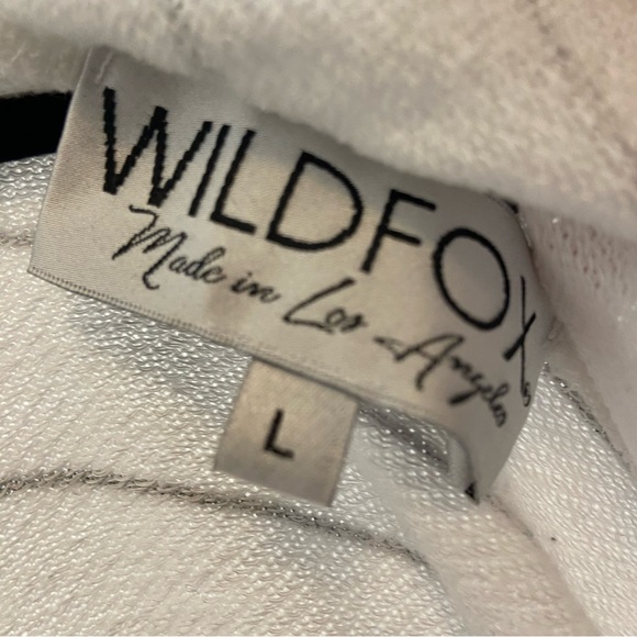 Wildfox Long Sleeved Striped Crop Top Size Large - Picture 3 of 3